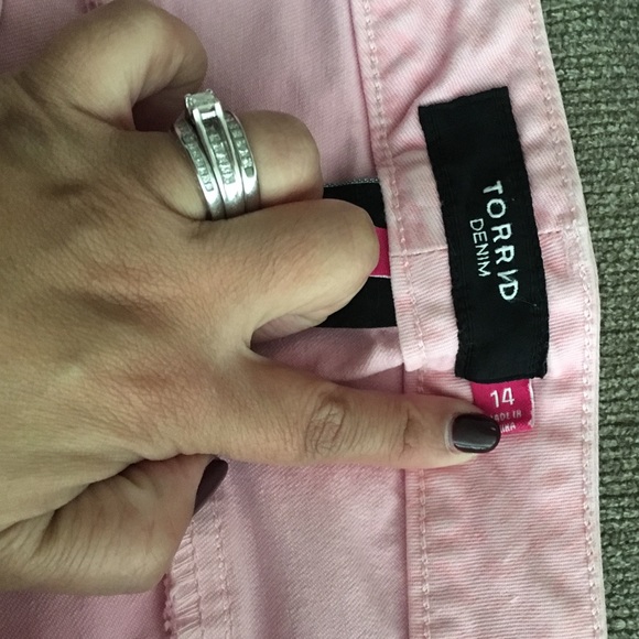 Salmon/pink Jean