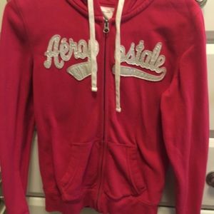 Aeropostale Pink Zippered Sweater