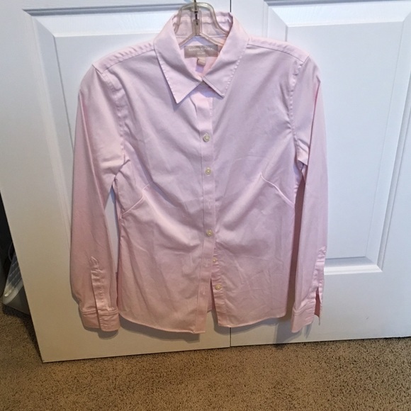 PETITE career or casual button down blouse