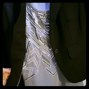 EXPRESS Gray Embelished shell