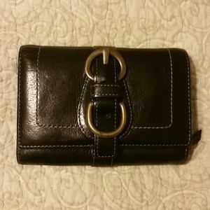 Black small coach wallet