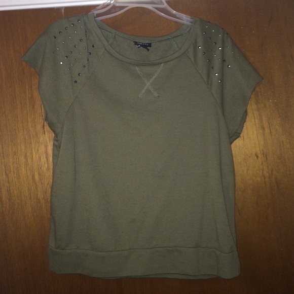 Green top with bling!