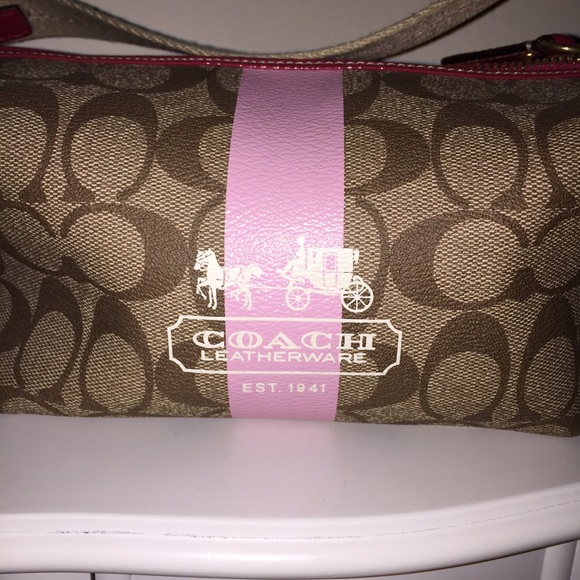 Pink Coach Mini Handbag - Picture 2 of 4
