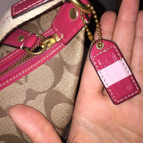 Pink Coach Mini Handbag - Picture 3 of 4