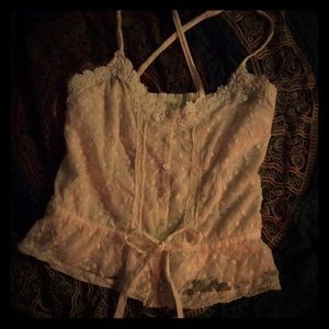Hollister cute lacy top