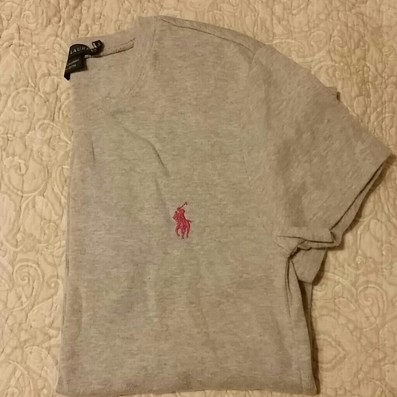 Gray short sleeve ralph Lauren Polo tee