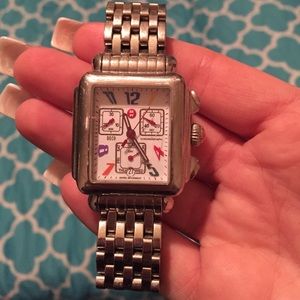 Michele Watch.  Deco Square Carousel