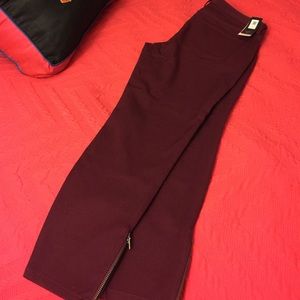 Maroon skinny pants