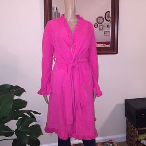 Hot pink polyester robe from ulta