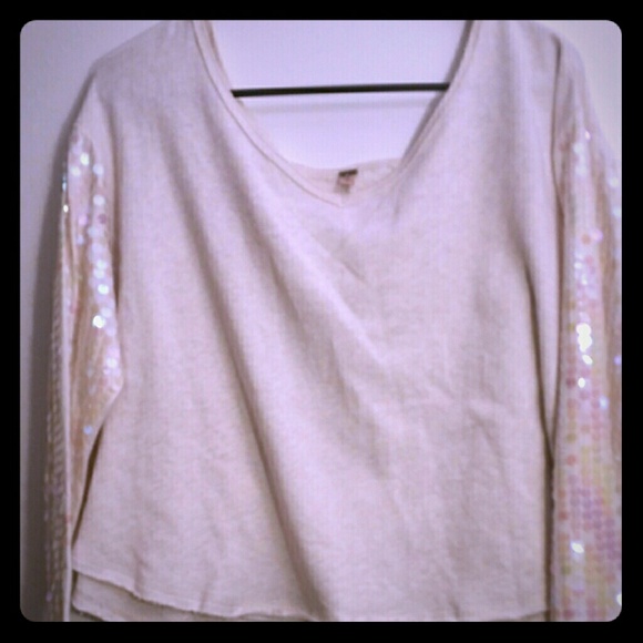 Free people small sequin sweater