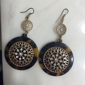 Tortoise shell earrings
