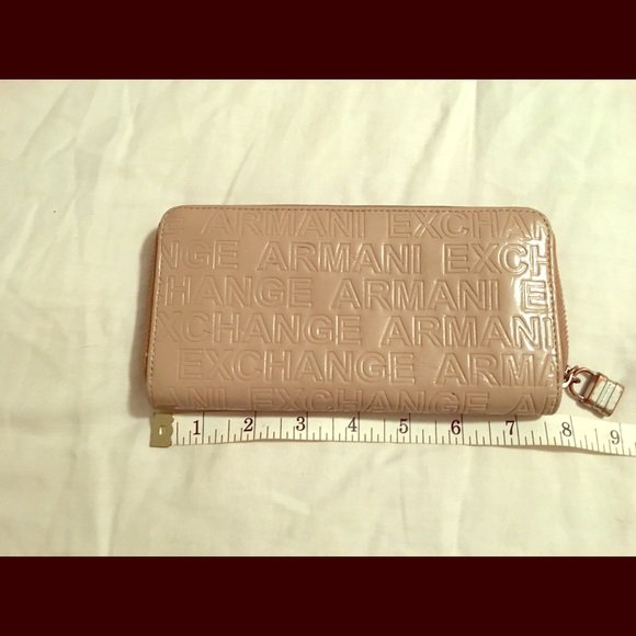 Tan Armani Exchange wallet