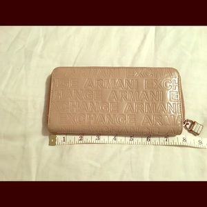 Tan Armani Exchange wallet