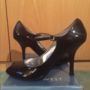 Nine West Peep-toe Mary Janes