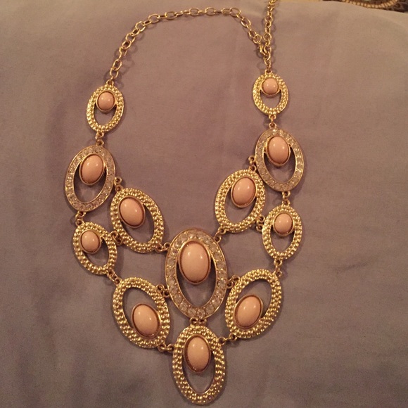 Gold statement necklace from Steve Madden