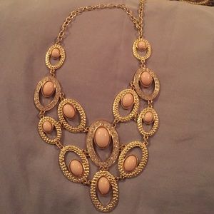 Gold statement necklace from Steve Madden