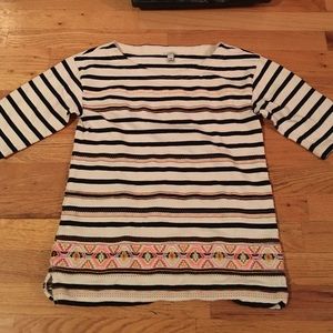 Tribal print jcrew top