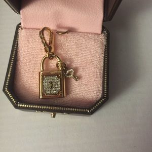 Juicy Couture lock with key charm