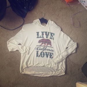 Live Love California thin sweatshirt