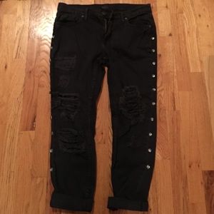 BDG distressed pants with studs