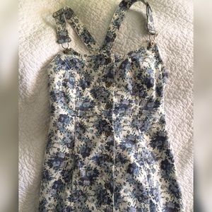 Floral overall dress