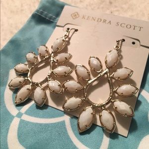 White and Gold - Kendra Scott Earrings