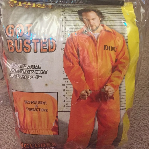 Inmate Halloween costume NWOT