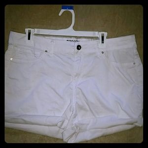 White soft shorts