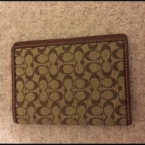 Coach Passport holder