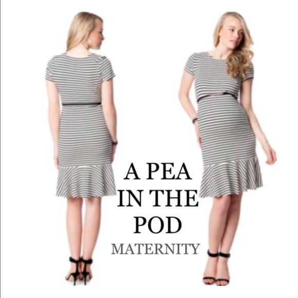 SALE NWT A Pea in the Pod maternity striped dress