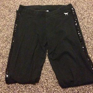 Black leggings with sparkles