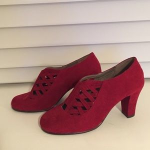 Red Suede Heels