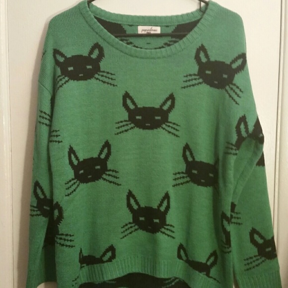 Pepaloves cat sweater never worn small