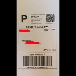 Proof of Shipping for Callie Page