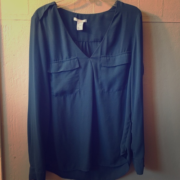 Dark green/ dark teal blouse