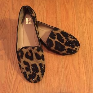 Leopard print flats