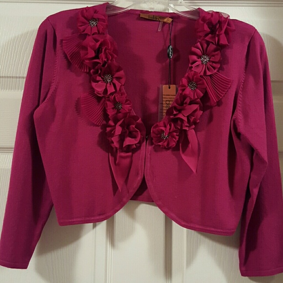 Two piece sweater set color poisonberry