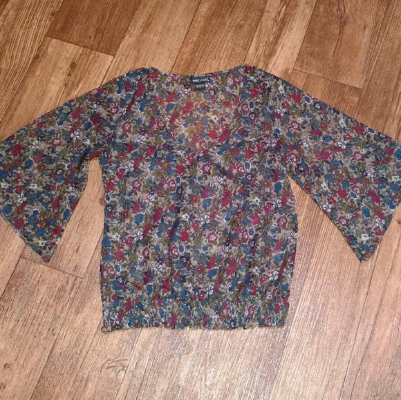 🎉 HOST PICK! 🎉 Sheer Floral Top!
