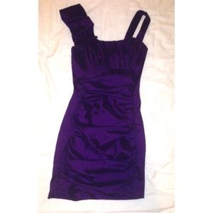 Ruffle Form Fitting Dress
