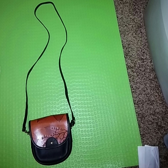 CL Whiting Co. Tear drop leather edge bag - Picture 2 of 7