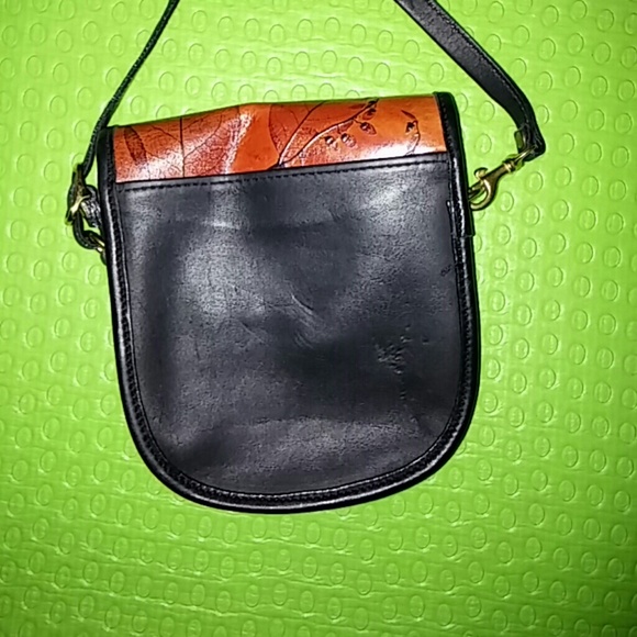 CL Whiting Co. Tear drop leather edge bag - Picture 4 of 7