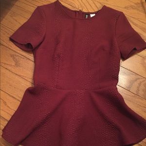 Beautiful maroon peplum