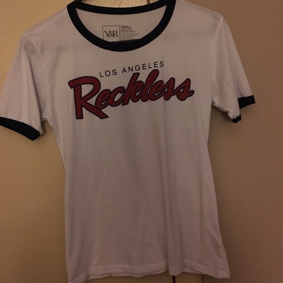 Young & reckless baseball tee