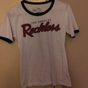 Young & reckless baseball tee