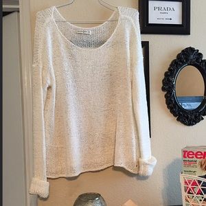 Slouchy Woven Sweater