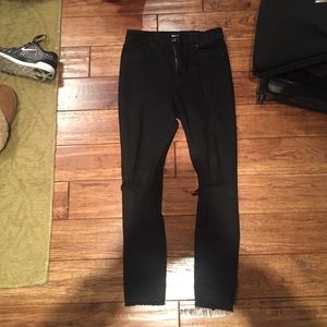 BDG black skinny jeans- distressed