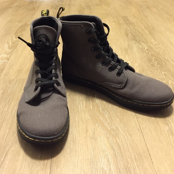 Gray Doc Martens