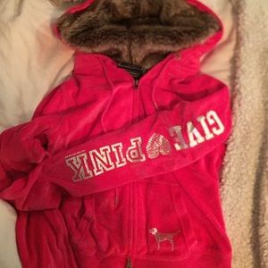 ✨SOLD✨ VS PINK fur hoodie