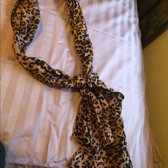 Cheetah print scarf
