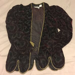 Vintage Velvet Embroidered Jacket